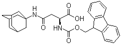 N-Fmoc-N'-1-adamantyl-L-glutamine molecular structure (CAS 159926-84-8)