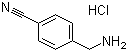 structure of CAS# 15996-76-6, 4-(Aminomethyl)benzonitrile hydrochloride;4-Cyanobenzylamine hydrochloride