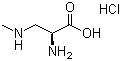 3-(甲氨基)-L-丙氨酸盐酸盐分子结构 (CAS 16012-55-8)