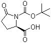 N-Boc-D-pyroglutamic acid molecular structure (CAS 160347-90-0)