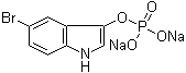 5-Bromoindol-3-ol dihydrogen phosphate (ester) disodium salt molecular structure (CAS 16036-59-2)