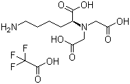 结构式 CAS# 160369-83-5, N2,N2-双(羧甲基)-L-赖氨酸 2,2,2,-三氟乙酸盐