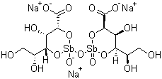 Sodium stibagluconate molecular structure (CAS 16037-91-5)