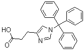 1-(三苯基甲基)-1H-咪唑-4-丙酸分子结构 (CAS 160446-35-5)
