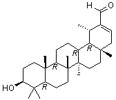 (3beta,18alpha,19alpha)-3-Hydroxyurs-20-en-30-al molecular structure (CAS 160481-71-0)
