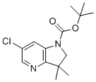 tert-Butyl 6-chloro-3,3-dimethyl-2,3-dihydro-1H-pyrrolo[3,2-b]pyridine-1-carboxylate molecular structure (CAS 1604818-10-1)