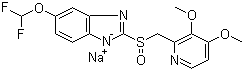 (S)-(-)-Pantoprazole sodium molecular structure (CAS 160488-53-9)