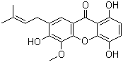 1,4,6-Trihydroxy-5-methoxy-7-prenylxanthone molecular structure (CAS 160623-47-2)