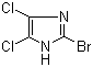structure of CAS# 16076-27-0, 2-Bromo-4,5-dichloro-1H-imidazole