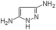 结构式 CAS# 16082-33-0, 3,5-二氨基吡唑