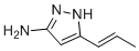 5-(1E )-1-Propen-1-yl-1H -Pyrazol-3-amine molecular structure (CAS 1609119-58-5)