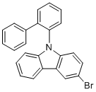 3-Bromo-N-(2-biphenylyl)carbazole molecular structure (CAS 1609267-58-4)