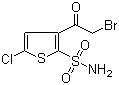3-(Bromoacetyl)-5-chloro-2-thiophenesulfonamide molecular structure (CAS 160982-11-6)