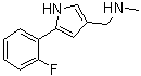 5-(2-Fluorophenyl)-N-methyl-1H-pyrrole-3-methanamine molecular structure (CAS 1610043-62-3)
