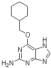 2-Amino-6-(cyclohexylmethoxy)purine molecular structure (CAS 161058-83-9)