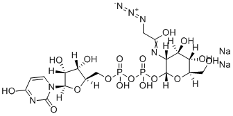 UDP-GlcNAz.2Na molecular structure (CAS 1611490-64-2)