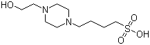 N-(2-Hydroxyethyl)piperazine-N'-(4-butanesulfonic acid) molecular structure (CAS 161308-36-7)