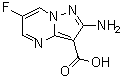 structure of CAS# 1613191-77-7, 2-Amino-6-fluoropyrazolo[1,5-a]pyrimidine-3-carboxylic acid