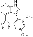 3-(2,4-Dimethoxyphenyl)-4-(3-thienyl)-1H-pyrrolo[2,3-b]pyridine molecular structure (CAS 1613710-01-2)