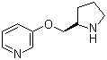 结构式 CAS# 161416-94-0, 3-[(2R)-2-吡咯烷基甲氧基]吡啶