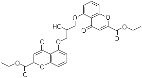 Diethyl cromoglycate molecular structure (CAS 16150-45-1)
