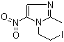 structure of CAS# 16156-90-4, 1-(2-Iodoethyl)-2-methyl-5-nitro-1H-imidazole
