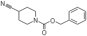 structure of CAS# 161609-84-3, 1-N-Cbz-4-cyanopiperidine;Benzyl 4-cyanopiperidine-1-carboxylate; 4-Cyano-piperidine-1-carboxylic acid benzyl ester