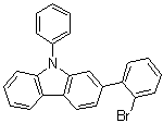 结构式 CAS# 1616607-88-5, 2-(2-溴苯基)-9-苯基-9H-咔唑