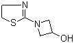3-Hydroxy-1-(1,3-thiazolin-2-yl)azetidine molecular structure (CAS 161715-27-1)
