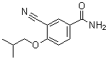 3-Cyano-4-(2-methylpropoxy)benzamide molecular structure (CAS 161718-85-0)