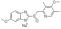 (R)-Omeprazole sodium molecular structure (CAS 161796-77-6)