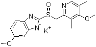 Esomeprazole potassium molecular structure (CAS 161796-84-5)