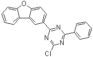 2-Chloro-4-(2-dibenzofuranyl)-6-phenyl-1,3,5-triazine molecular structure (CAS 1618107-00-8)
