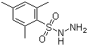 structure of CAS# 16182-15-3, 2,4,6-Trimethylbenzenesulfonyl hydrazide;(2,4,6-Trimethylbenzenesulfonyl)hydrazine; (Mesitylsulfonyl)hydrazine; Mesitylenesulfonic hydrazide; Mesitylenesulfonyl hydrazide; N-(2,4,6-Trimethylphenylsulfonyl)hydrazine