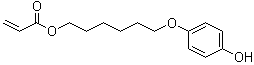 6-(4-Hydroxyphenoxy)hexyl acrylate molecular structure (CAS 161841-12-9)