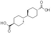 (trans,trans)-[1,1'-Bicyclohexyl]-4,4'-dicarboxylic acid molecular structure (CAS 16200-85-4)