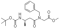 N-[(3R)-3-[[(1,1-Dimethylethoxy)carbonyl]amino]-1-oxobutyl]-N-(phenylmethyl)glycine methyl ester molecular structure (CAS 1620097-04-2)