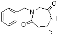 (7R)-Tetrahydro-7-methyl-4-(phenylmethyl)-1H-1,4-diazepine-2,5-dione molecular structure (CAS 1620097-05-3)
