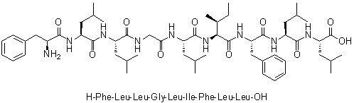L-Phenylalanyl-L-leucyl-L-leucylglycyl-L-leucyl-L-isoleucyl-L-phenylalanyl-L-leucyl-L-leucine molecular structure (CAS 1620389-14-1)