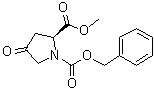 结构式 CAS# 16217-15-5, (S)-1-苄氧羰基-4-氧代脯氨酸甲酯