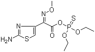 Diethyl thiophosphoril (Z)-(2-aminothiazol-4-yl)-(methoxyimino)acetate molecular structure (CAS 162208-27-7)