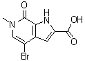 4-Bromo-6,7-dihydro-6-methyl-7-oxo-1H-pyrrolo[2,3-c]pyridine-2-carboxylic acid molecular structure (CAS 1622303-52-9)