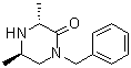 (3R,5R)-3,5-二甲基-1-(苯基甲基)-2-哌嗪酮分子结构 (CAS 162240-92-8)