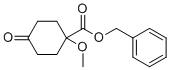 Cyclohexanecarboxylic acid, 1-methoxy-4-oxo-, phenylmethyl ester molecular structure (CAS 1622928-69-1)