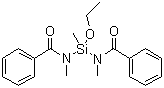 Bis(N-methylbenzamide)ethoxymethylsilane molecular structure (CAS 16230-35-6)