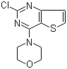 结构式 CAS# 16234-15-4, 2-氯-4-(吗啉-4-基)噻吩并[3,2-d]嘧啶