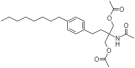 N-[1,1-Bis[(acetyloxy)methyl]-3-(4-octylphenyl)propyl]acetamide molecular structure (CAS 162358-09-0)