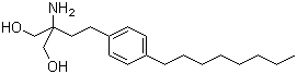 2-Amino-2-[2-(4-octylphenyl)ethyl]-1,3-propandiol molecular structure (CAS 162359-55-9)