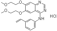 结构式 CAS# 1624294-38-7, N-(3-乙烯基苯基)-6,7-二(2-甲氧基乙氧基)-4-喹唑啉胺盐酸盐