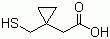 structure of CAS# 162515-68-6, 2-[1-(Mercaptomethyl)cyclopropyl]acetic acid;2-[1-(sulfanylmethyl)cyclopropyl]acetic acid